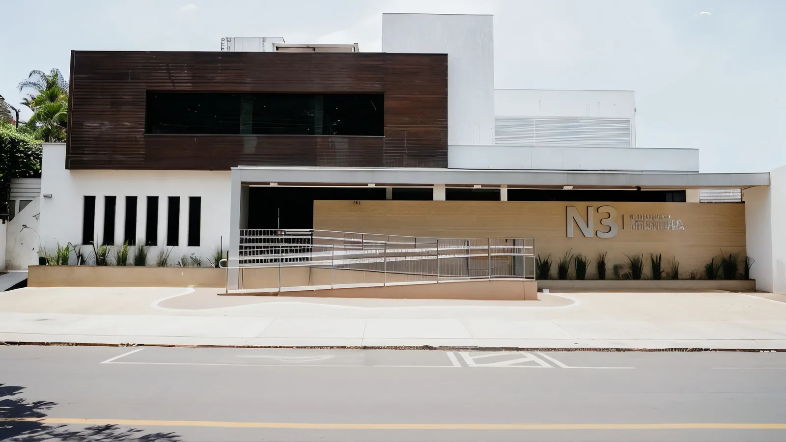 Fachada da Clínica N3, em Londrina